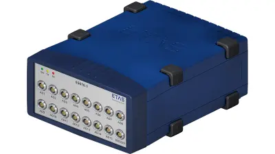 The image shows an overview of all ESxx measurement modules set up as a cluster.