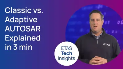 Man presenting: Classic vs Adaptive AUTOSAR: Key Differences, Use Cases & How They Work Together